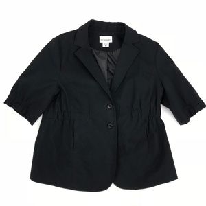 Motherhood Maternity 2 button black suit jacket LG